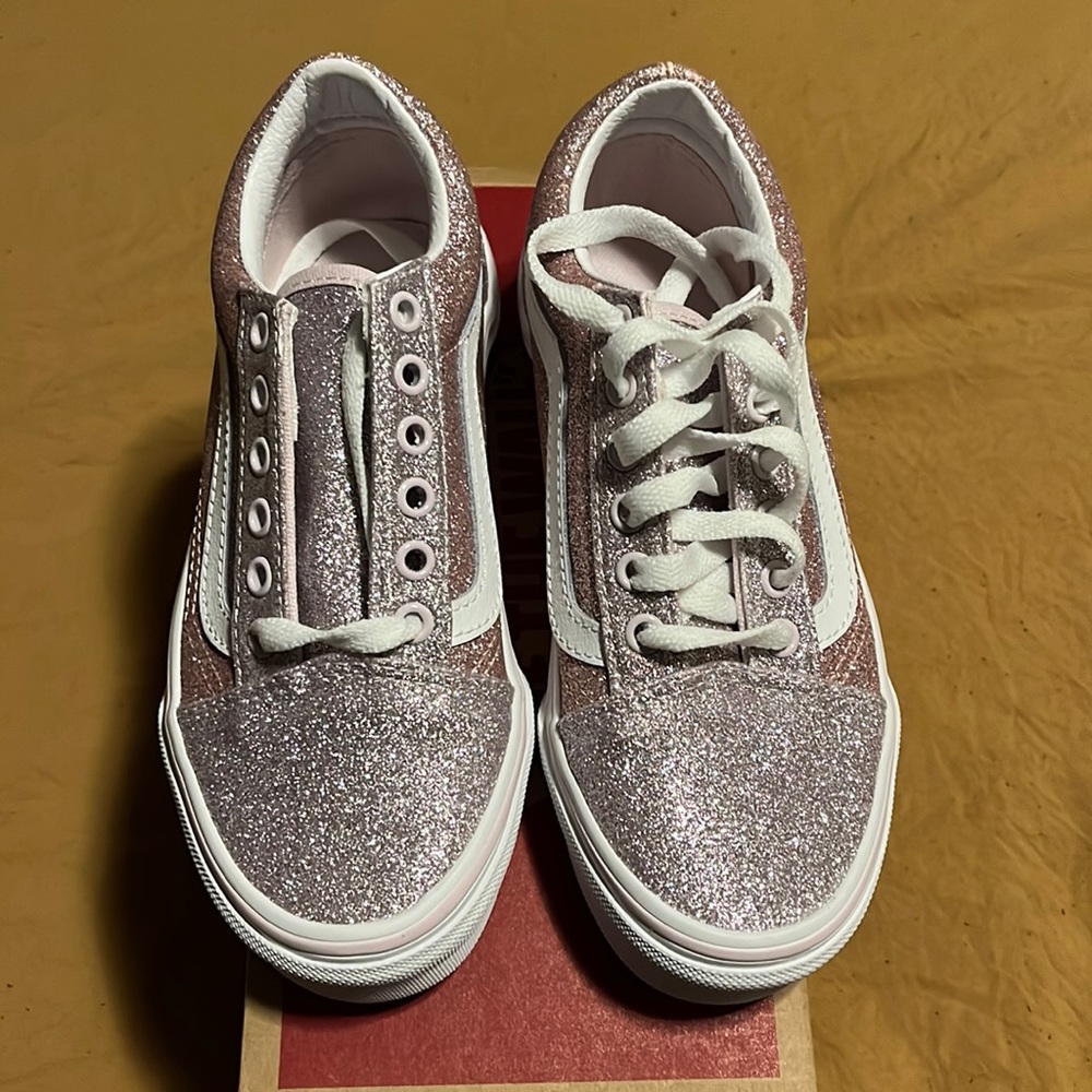 Vans old skool glitter pink